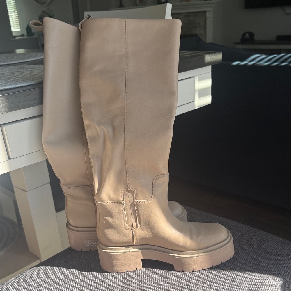 Sam Edelman Beige Heeled Boots